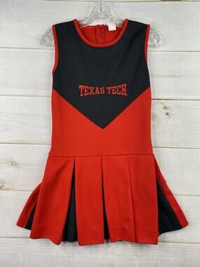 Vintage Cheerleader Dress 12 Little King Red Texas Tech Red Raiders Outfit
